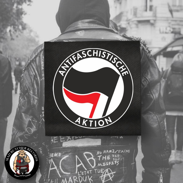ANTIFASCHISTISCHE AKTION RÜCKENAUFNÄHER
