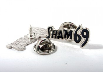 SHAM 69 BLACK LOGO PIN