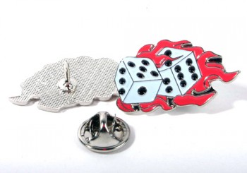 CUBES IN FLAMES PIN