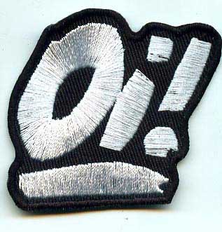 OI! PATCH WHITE