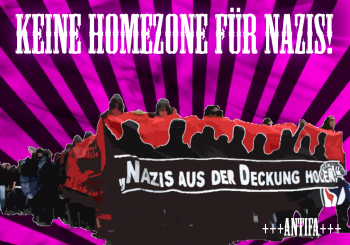 KEINE HOMEZONE FÜR NAZIS STICKER (10 STÜCK)