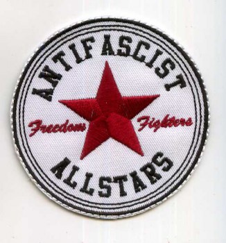 ANTIFASCIST ALLSTARS PATCH red
