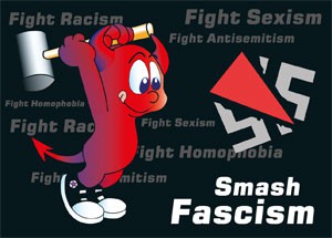 SMASH FASCISM STICKER (10 STÜCK)