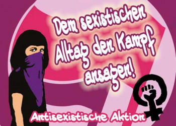 DEM SEXISTISCHEN ALLTAG DEN KAMPF ANSAGEN AUFKLEBER (10 STÜCK)
