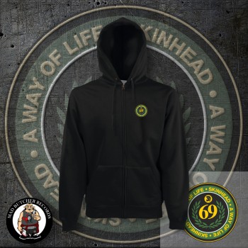 SKINHEAD A WAY OF LIFE LOGO SMALL ZIPPER