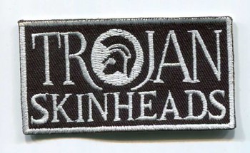 TROJAN SKINS BLACK/WHITE PATCH
