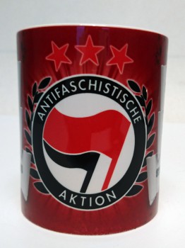 ANTIFASCHISTISCHE AKTION KAFFEEBECHER
