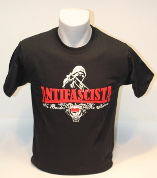 ANTIFASCISTA NO BORDER NO NATION T-SHIRT