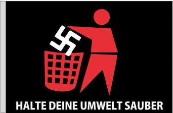 HALTE DEINE UMWELT SAUBER FLAGGE