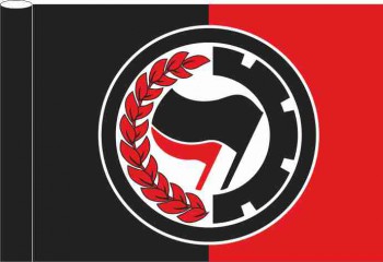 ANTIFA LORBEERE FLAGGE