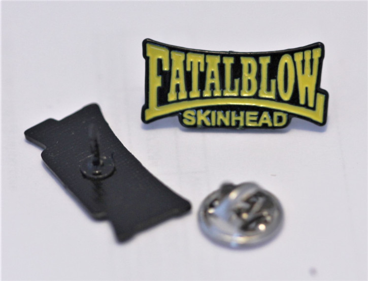 FATAL BLOW SKINHEAD YELLOW PIN