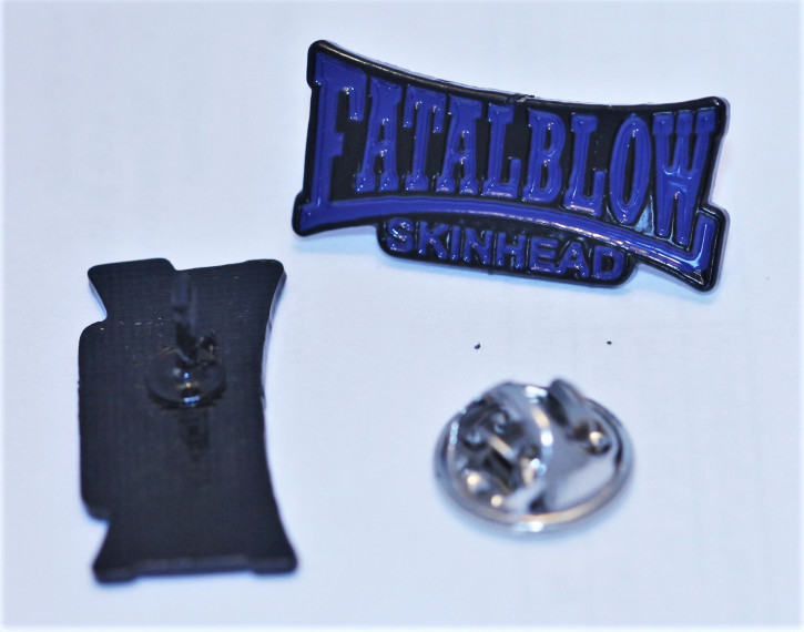 FATAL BLOW SKINHEAD BLUE PIN