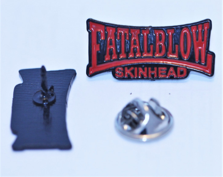 FATAL BLOW SKINHEAD RED PIN