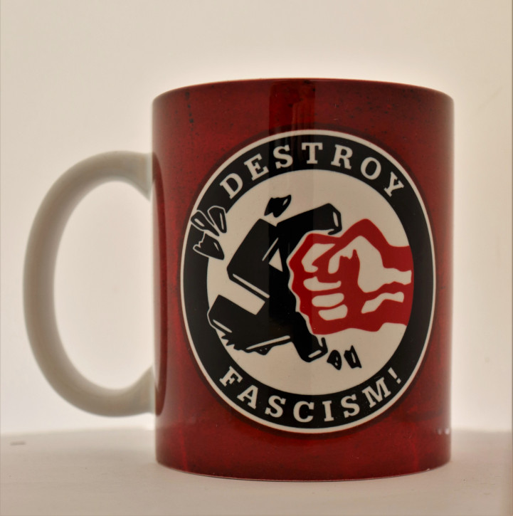 DESTROY FASCISM KAFFEEBECHER
