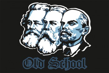 OLD SCHOOL (MARX,ENGELS,LENIN) FLAGGE