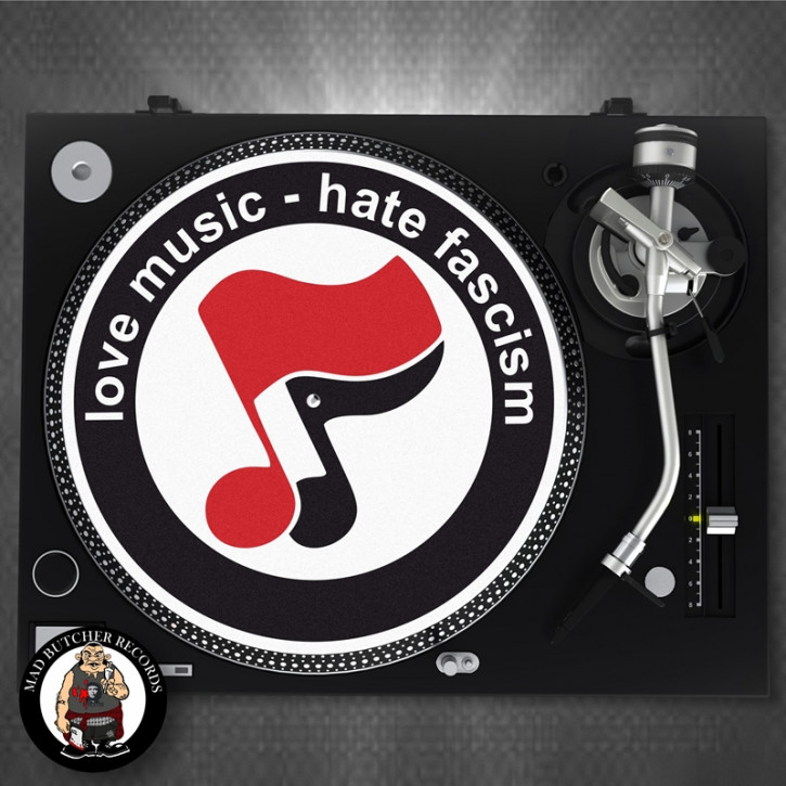 LOVE MUSIC HATE FASCISM SLIPMAT