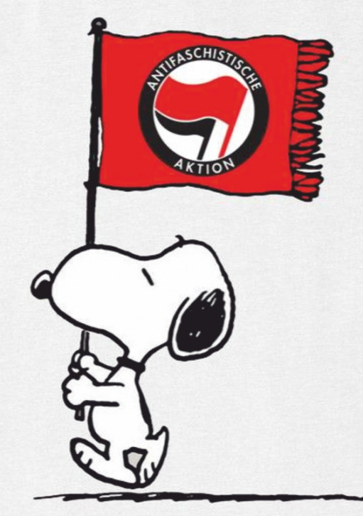 ANTIFA SNOOPY AUFKLEBER (10 Stück)