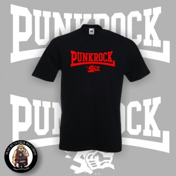 PUNKROCK GEGEN DEPPEN ROT T-SHIRT