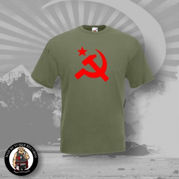 HAMMER & SICKLE T-SHIRT OLIV