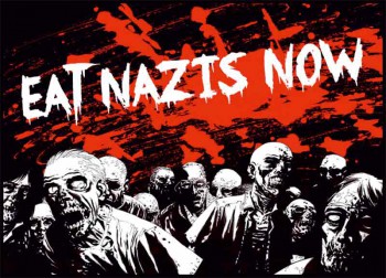 EAT NAZIS NOW STICKER (10 Stück)