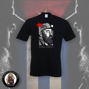 FIDEL CASTRO T-SHIRT BLACK