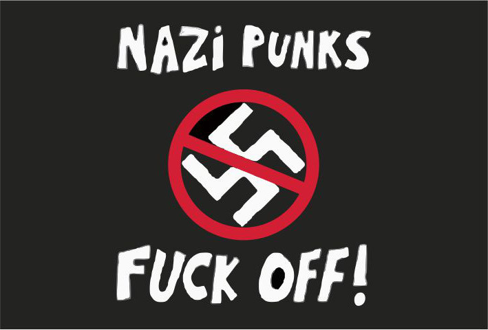 NAZI PUNKS FUCK OFF FLAGGE