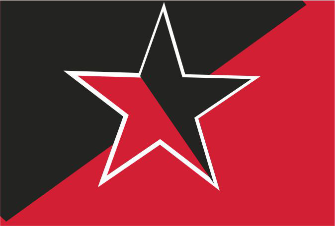 STERN SCHWARZ/ROT FLAGGE