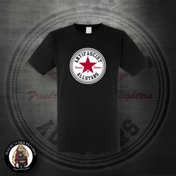 ANTIFASCIST ALLSTARS RED STAR T-SHIRT SCHWARZ / M