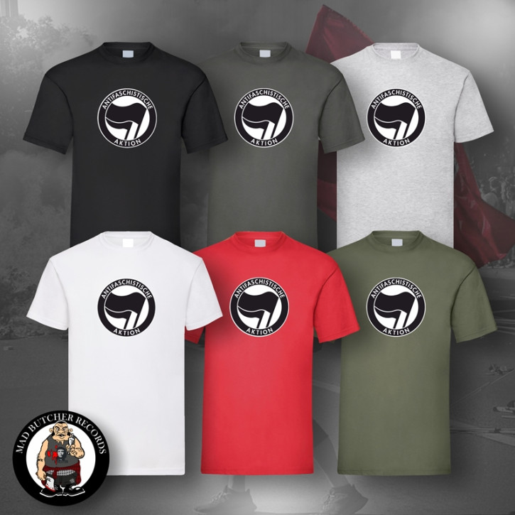 ANTIFASCHISTISCHE AKTION BLACK/BLACK T-SHIRT