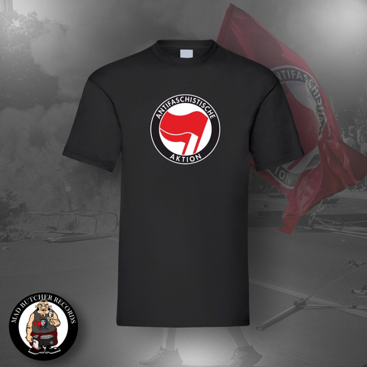 ANTIFASCHISTISCHE AKTION RED/RED T-SHIRT Black / 3XL