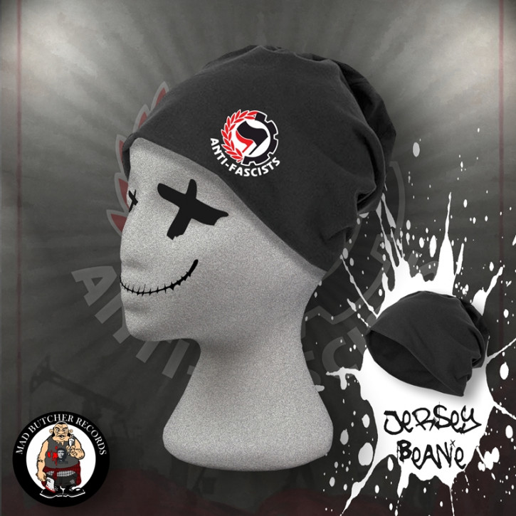 ANTI-FASCISTS BEANIE SCHWARZ