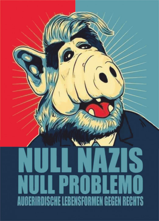 NULL NAZIS NULL PROBLEMO AUFKLEBER (10 Stück)