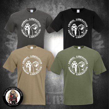 ANIMAL LIBERATION HUMAN LIBERATION T-SHIRT