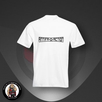 ANTIFA ACTION T-SHIRT XL / WEISS