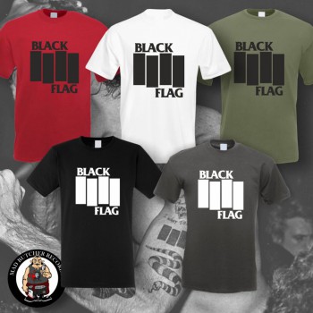BLACK FLAG LOGO FLEX SHIRT