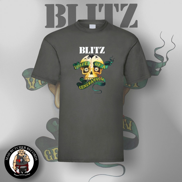 BLITZ VOICE OF A GENERATION T-SHIRT S / DARK GREY