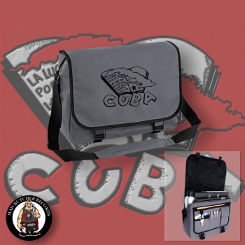 CUBA (LA LUCHA) MESSENGER BAG GRAU