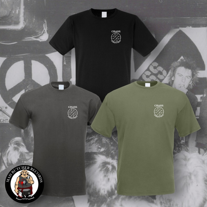 CRASS ANARCHY & PEACE SMALL T-SHIRT