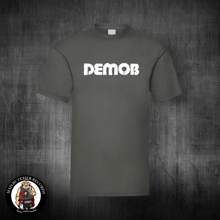 DEMOB LOGO T-SHIRT S / DUNKELGRAU