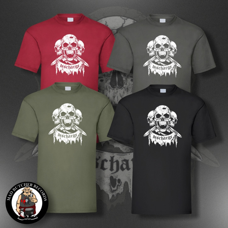 DISCHARGE SKULL T-SHIRT