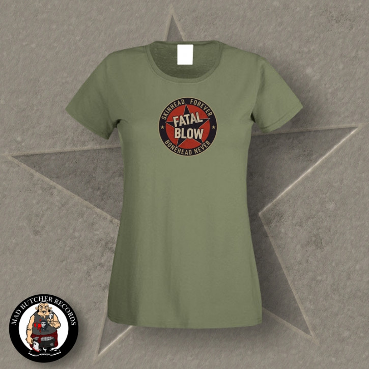 FATAL BLOW BONEHEAD NEVER GIRLIE XL / OLIVE