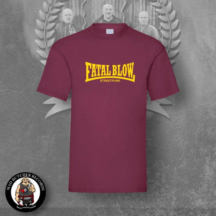 FATAL BLOW STREETPUNK T-SHIRT L / BORDEAUX RED