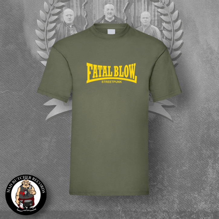 FATAL BLOW STREETPUNK T-SHIRT 3XL / OLIVE