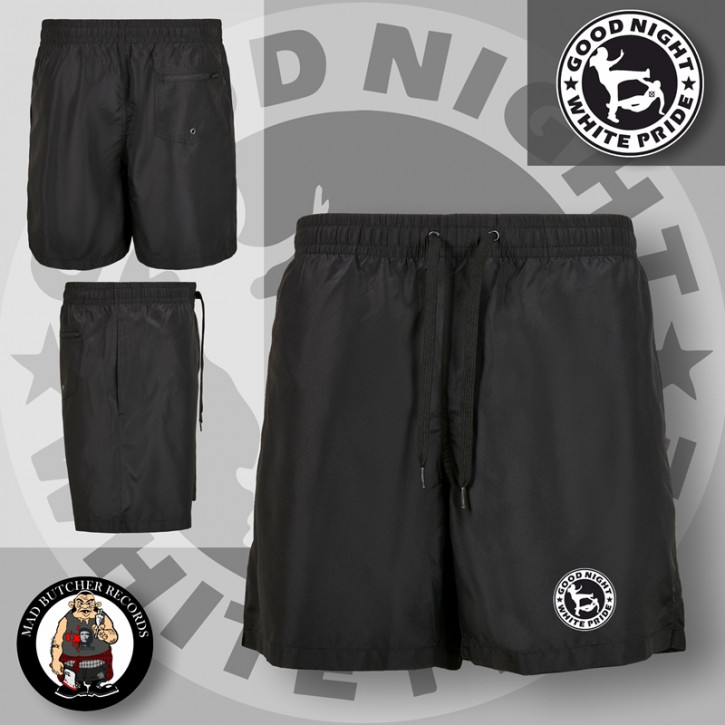 GOOD NIGHT WHITE PRIDE SWIM SHORTS