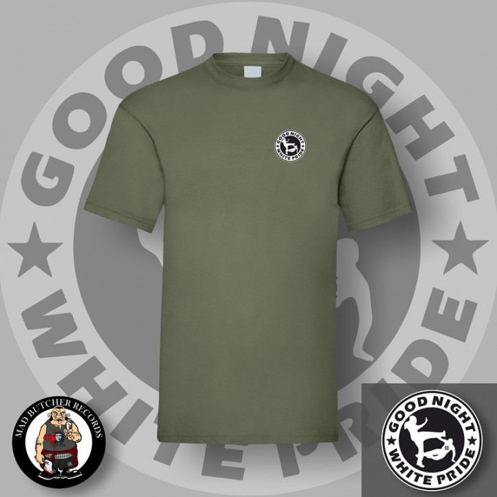 GOOD NIGHT WHITE PRIDE SMALL T-SHIRT XL / OLIVE