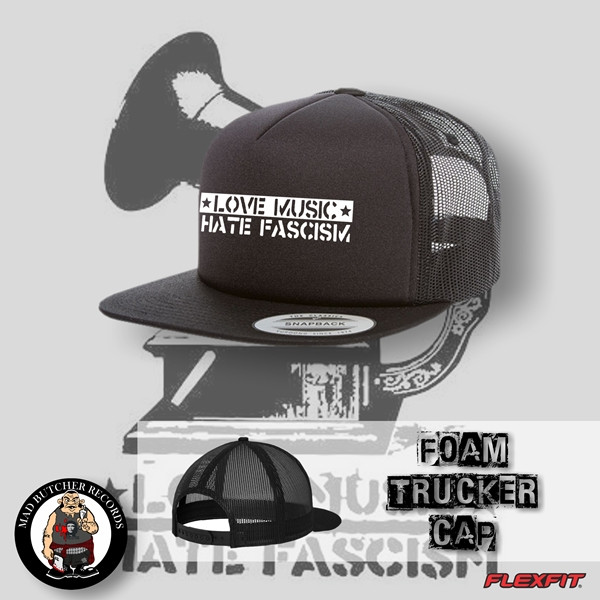 LOVE MUSIC HATE FASCISM MESH CAP