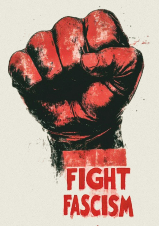 FIGHT FASCISM FIST AUFKLEBER (10 Stück)