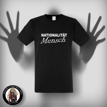 NATIONALITÄT MENSCH T-SHIRT SCHWARZ / M