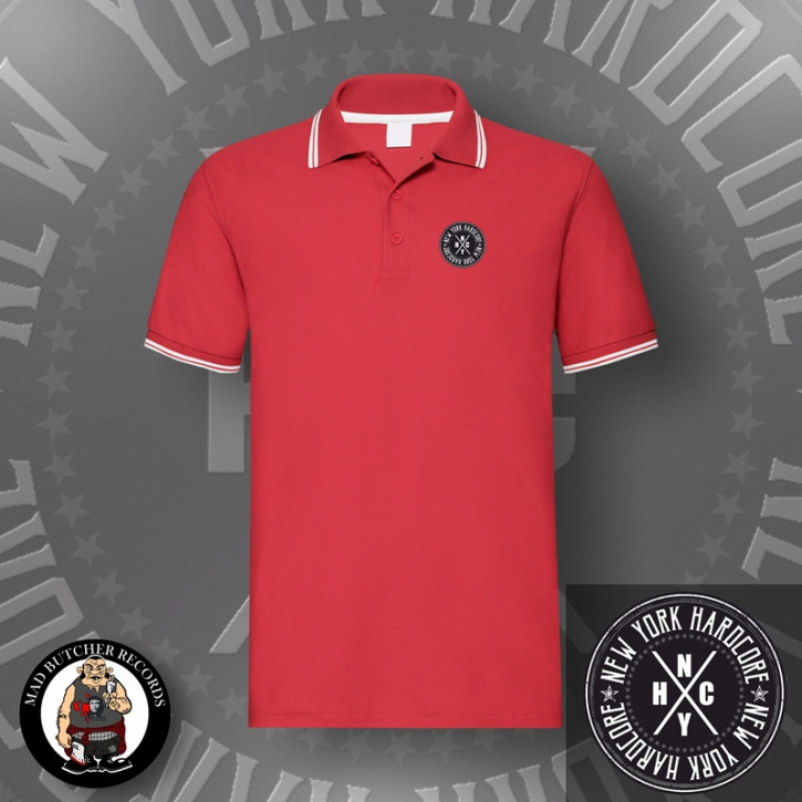 NEW YORK HARDCORE CIRCLE POLO L / ROT