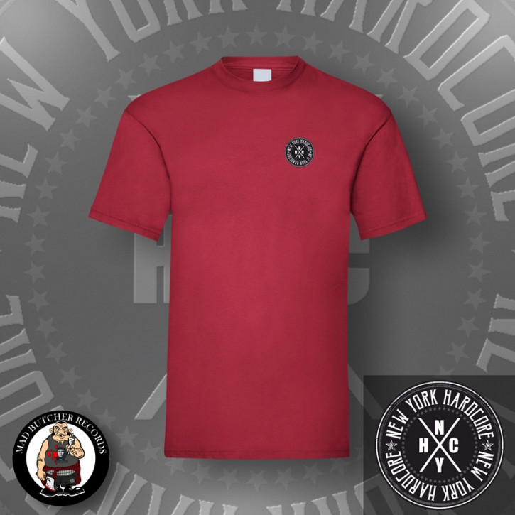 NEW YORK HARDCORE CIRCLE T-SHIRT S / BRICKRED